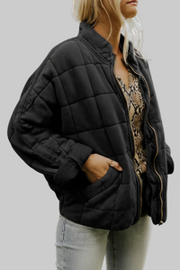 Quilted Zip-Up Puffer Jacket for Everyday Comfort 7