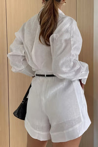 Refined Elegant Linen Suit Set for Timeless Sophistication 1
