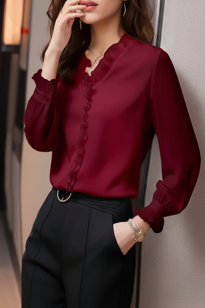 Refined Long Sleeve Top for Everyday Elegance and Comfort 2