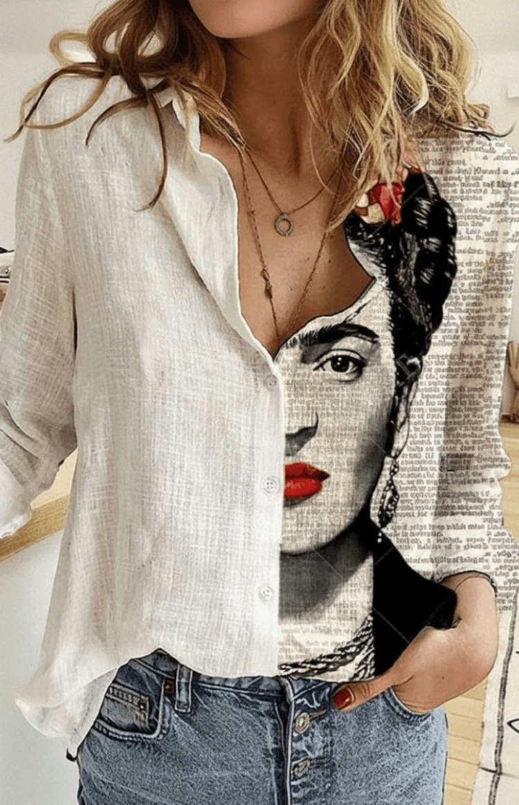 Relaxed Fit Floral Blouse for Effortless Elegance 2