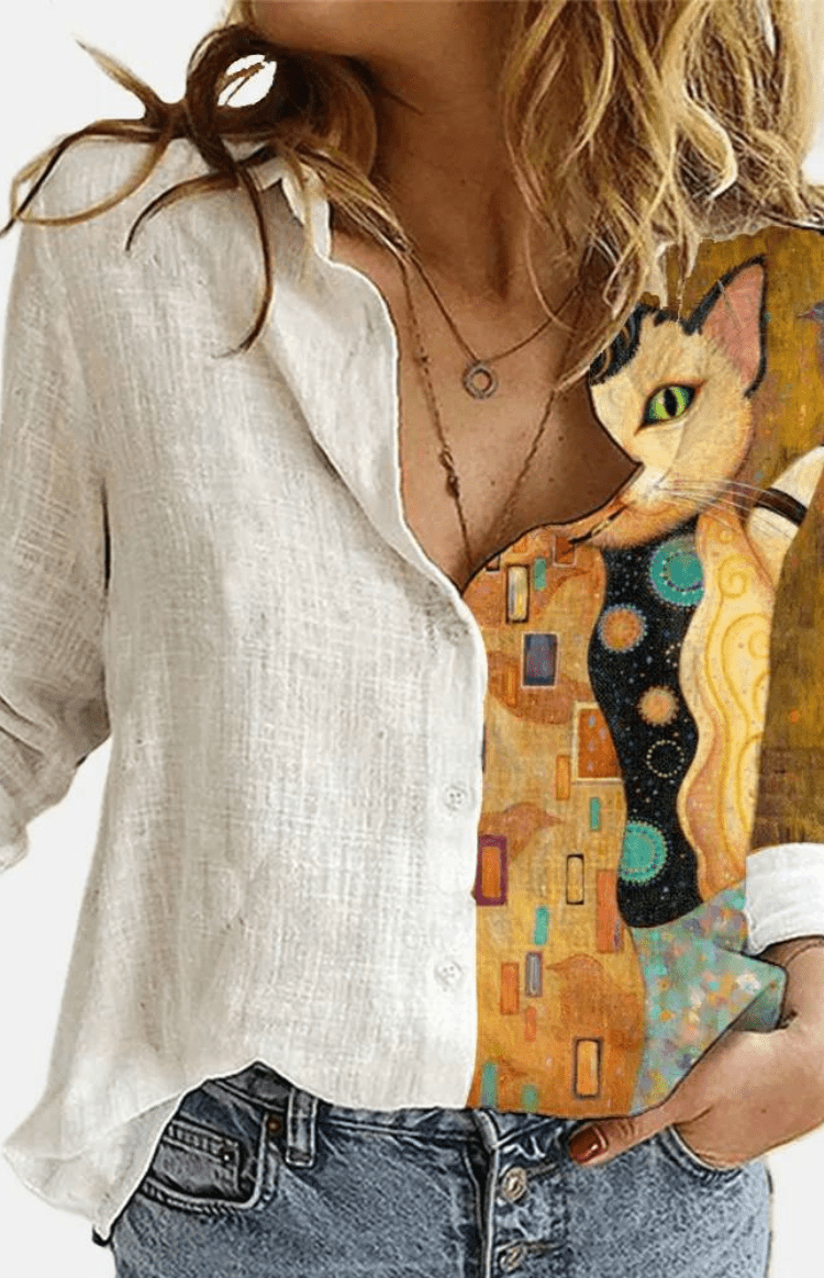 Relaxed Fit Floral Blouse for Effortless Elegance 5