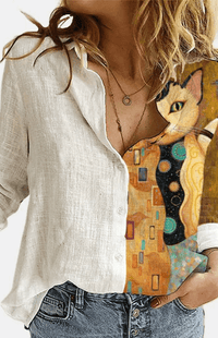 Relaxed Fit Floral Blouse for Effortless Elegance 5