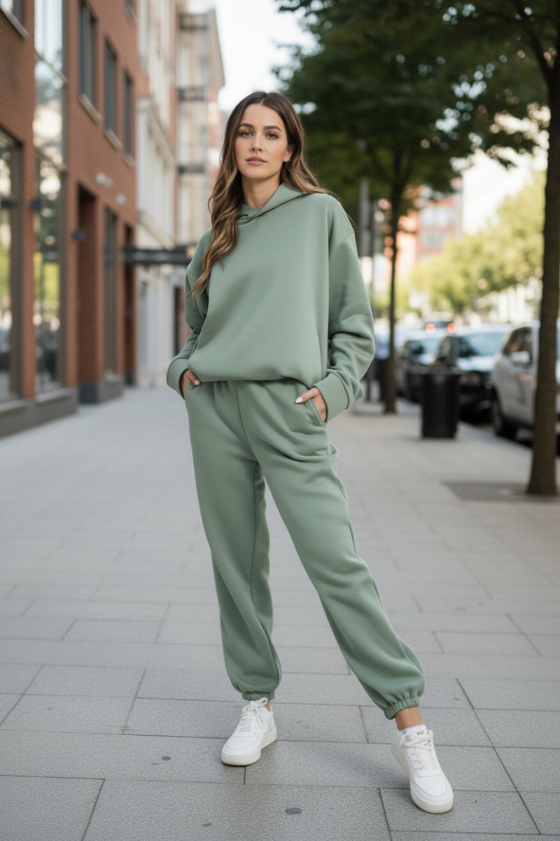 Relaxed Fit Hoodie and Sweatpants Set for Effortless Style and Comfort 4