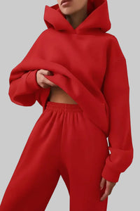 Relaxed Fit Hoodie and Sweatpants Set for Effortless Style and Comfort 6