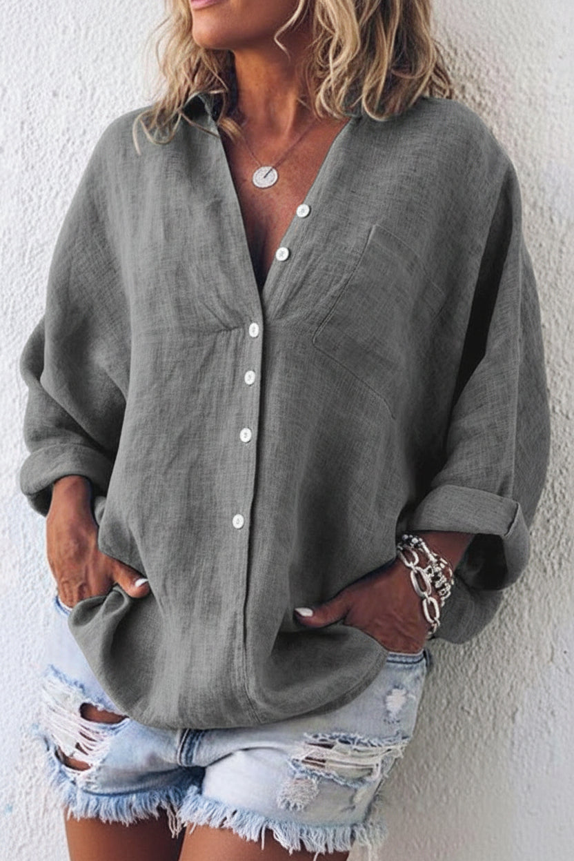 Relaxed Fit Linen Top for Effortless Summer Style 4