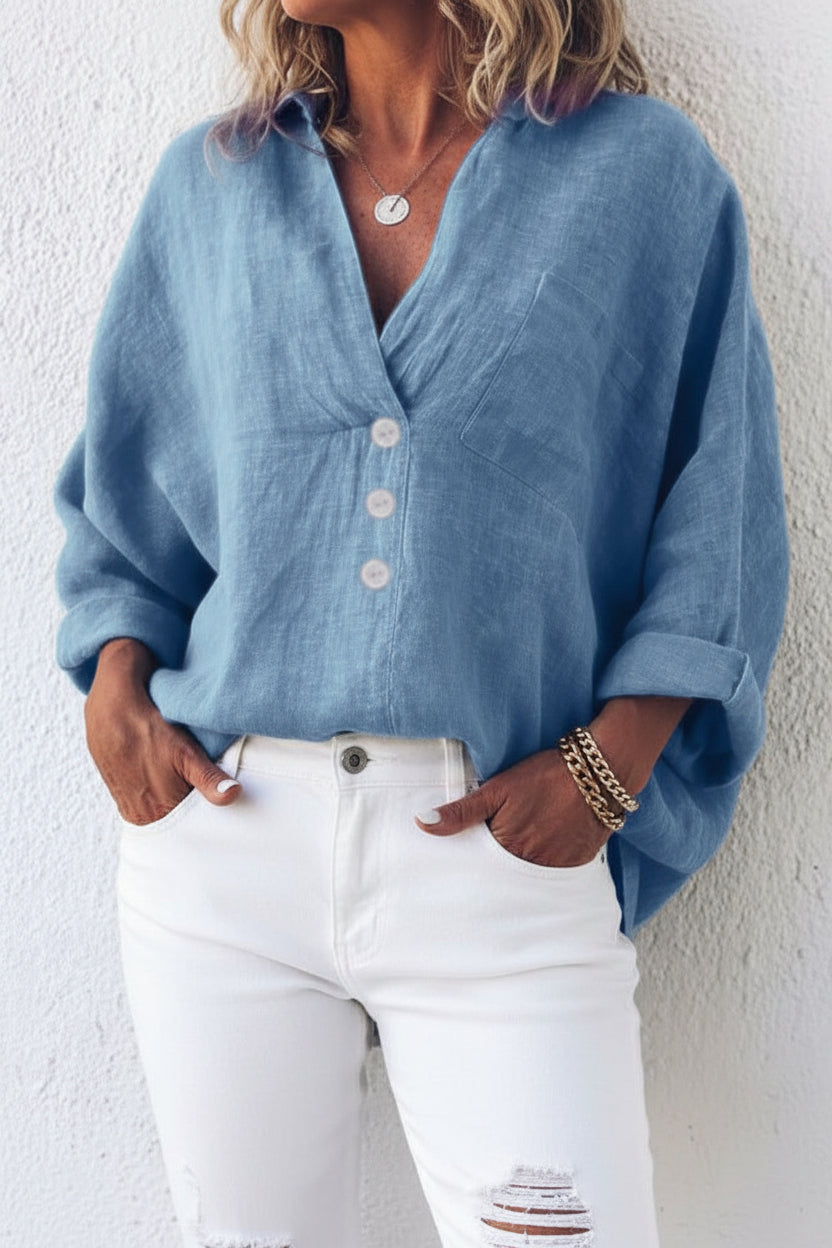 Relaxed Fit Linen Top for Effortless Summer Style 5