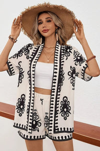 Relaxed Fit Resort Print Two Piece Set for Effortless Summer Style 2