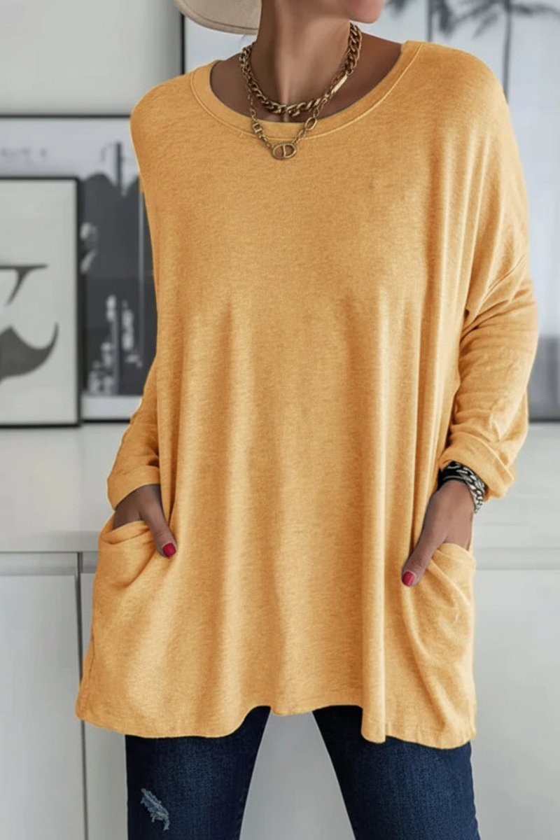 Relaxed Fit Tunic Top for Effortless Fall Layering and Comfort 11