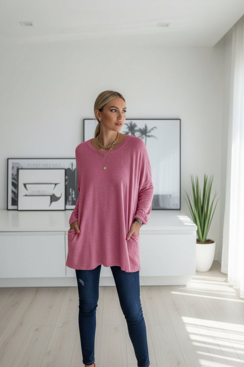 Relaxed Fit Tunic Top for Effortless Fall Layering and Comfort 2