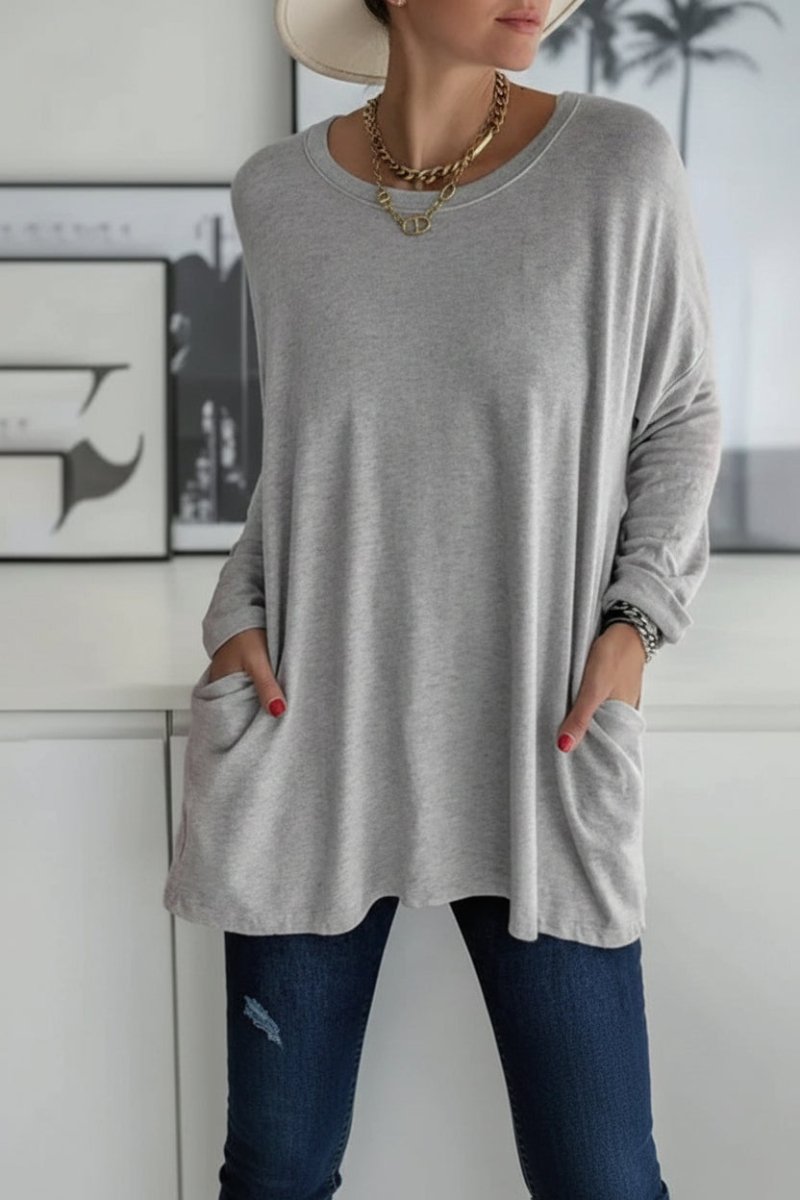Relaxed Fit Tunic Top for Effortless Fall Layering and Comfort 3