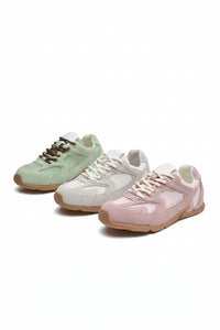 Retro Fashion Casual Sneakers - Genuine Leather Lace-Up Flats for Everyday Wear 1