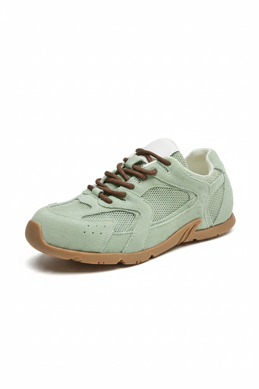 Retro Fashion Casual Sneakers - Genuine Leather Lace-Up Flats for Everyday Wear 8