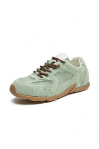 Retro Fashion Casual Sneakers - Genuine Leather Lace-Up Flats for Everyday Wear 8
