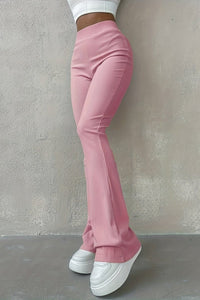 Ribbed High-Waist Slim Leggings for Effortless Style and Comfort 1