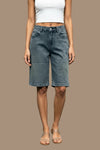 Vintage Inspired Bermuda Shorts with Functional Pockets