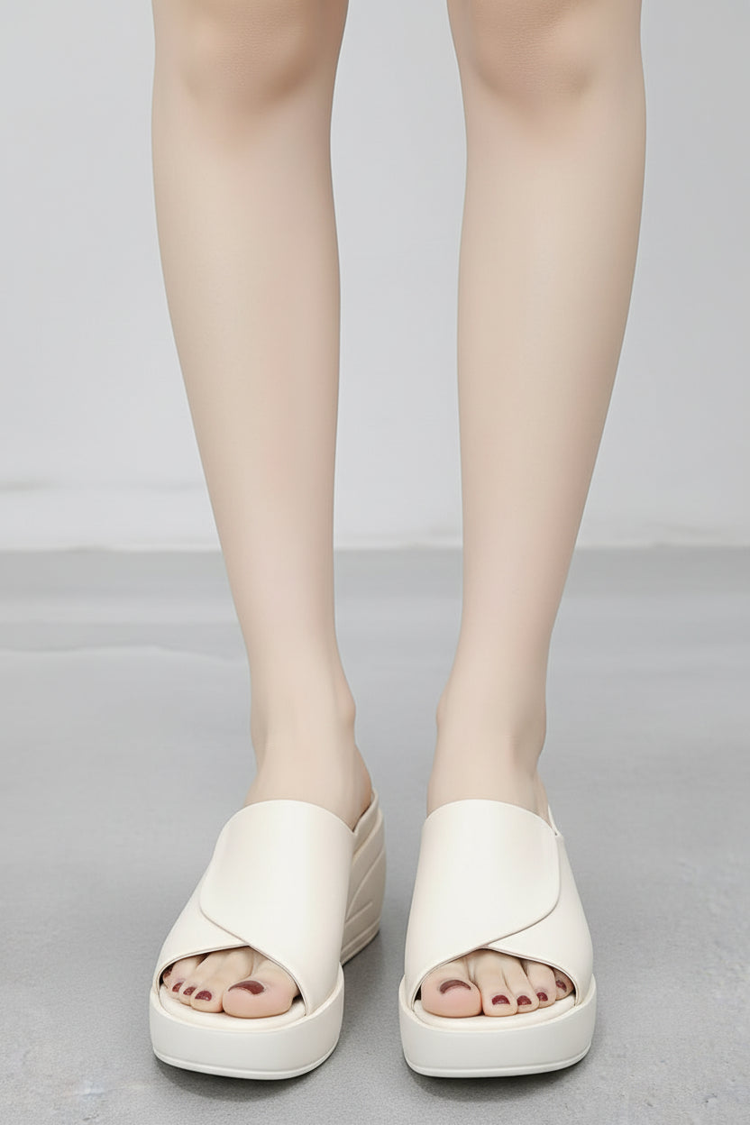 Open Toe Wedge Platform Sandals