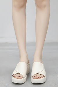 Open Toe Wedge Platform Sandals