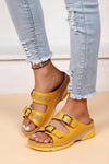 Vintage Open Toe Wedge Sandals