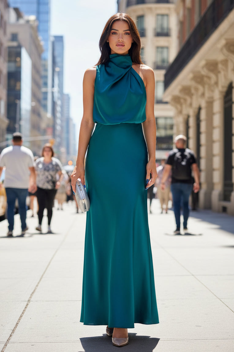 Asymmetric Midi Dress