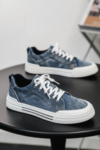 Denim Low-Top Casual Sneakers