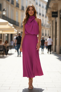 Asymmetric Midi Dress
