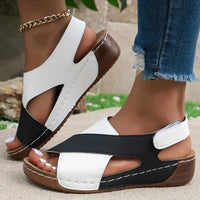 Orthopedic Peep Toe Wedge Heel Sandals For Women