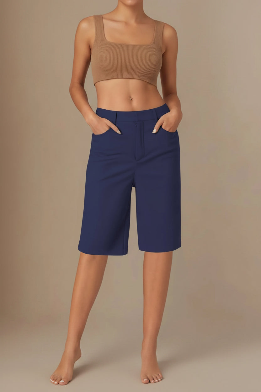 Casual Utility Shorts with Comfortable High Waist Fit