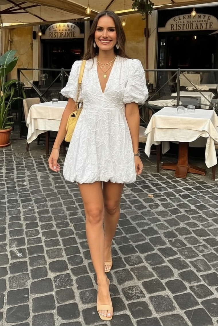 Fresh Summer Ruffle Dress