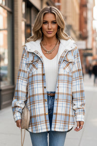 Checked Hooded Jacket