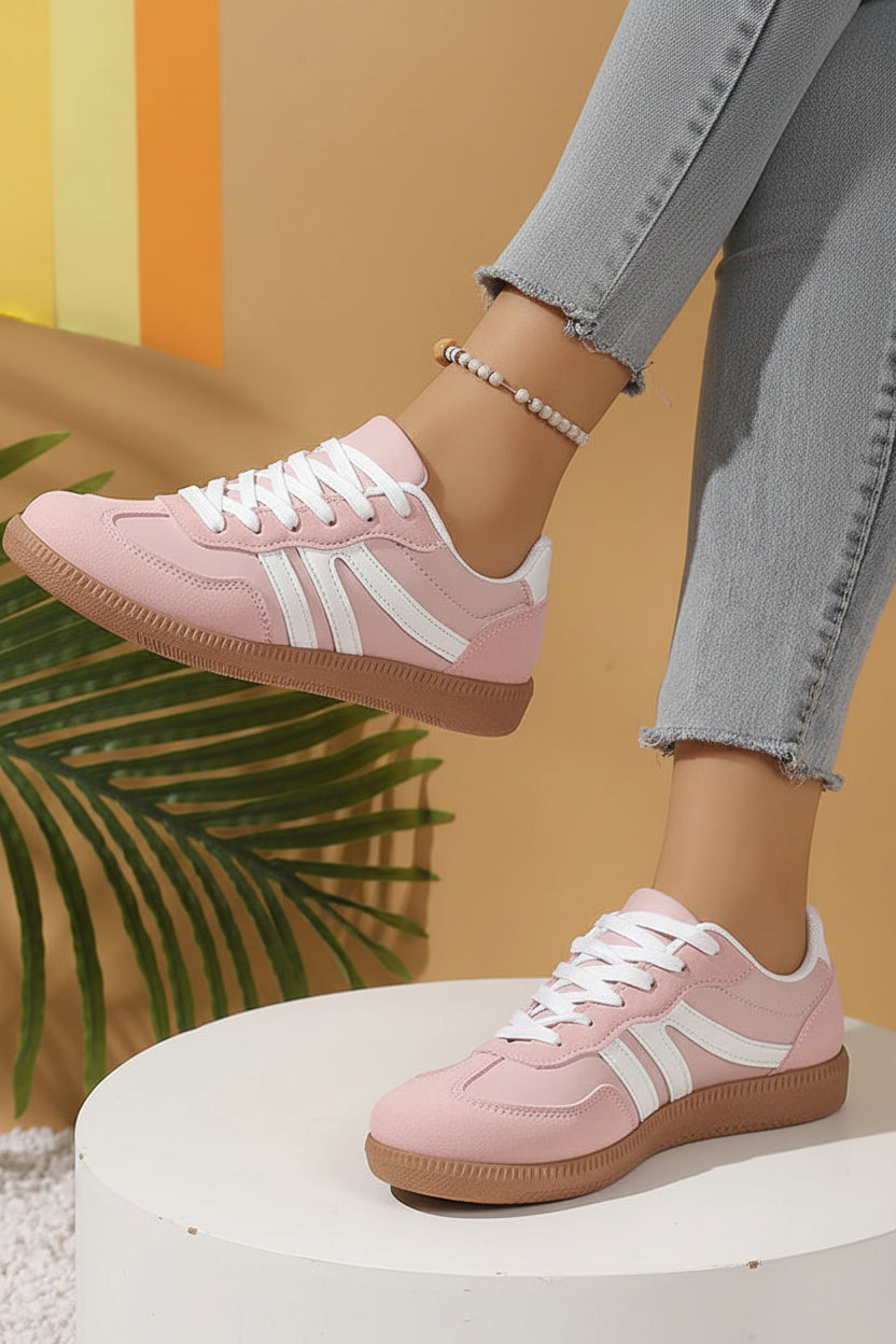 Lace-Up Platform Casual Sneakers
