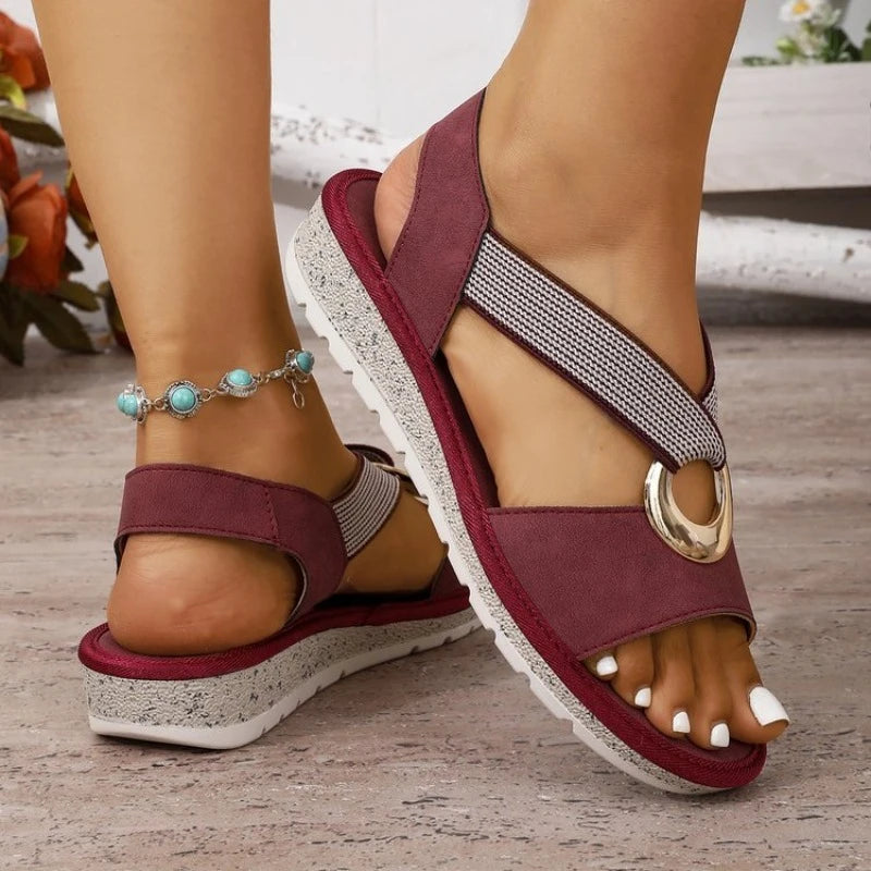 Orthopedic Comfort Platform Wedge Sandals For Women