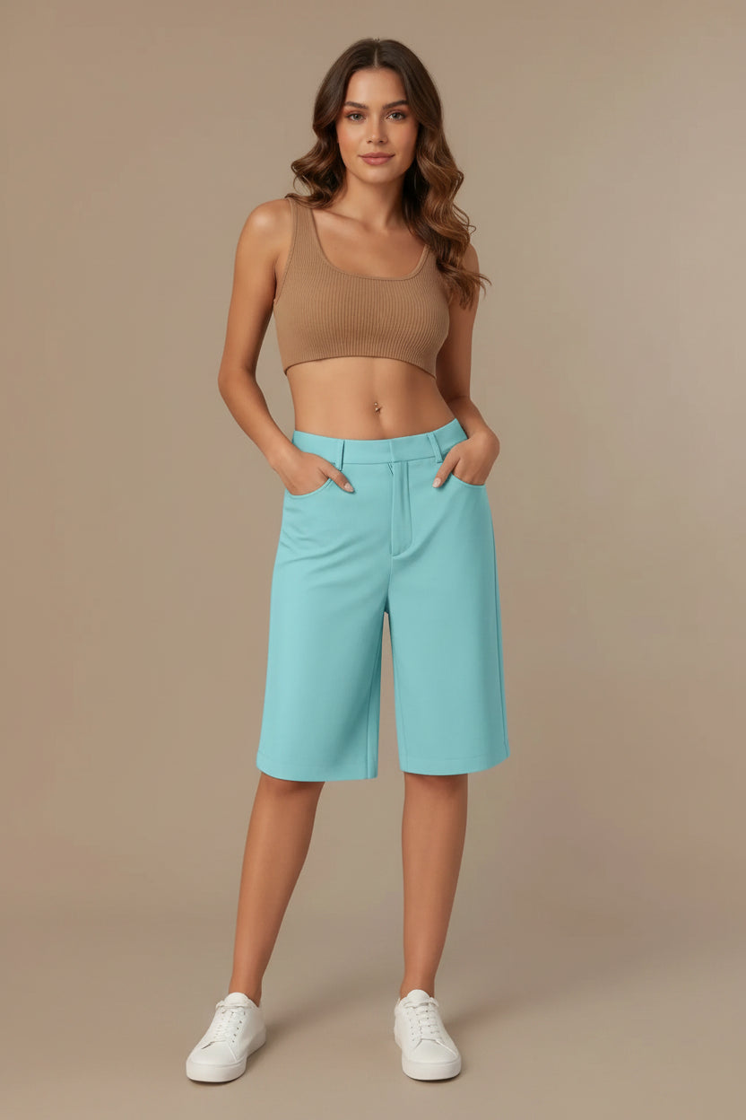 Casual Utility Shorts with Comfortable High Waist Fit