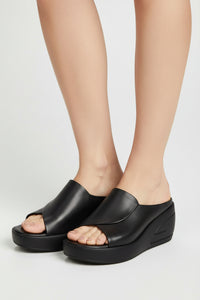 Open Toe Wedge Platform Sandals