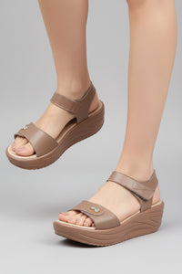 T Strap Platform Mary Jane Sandals