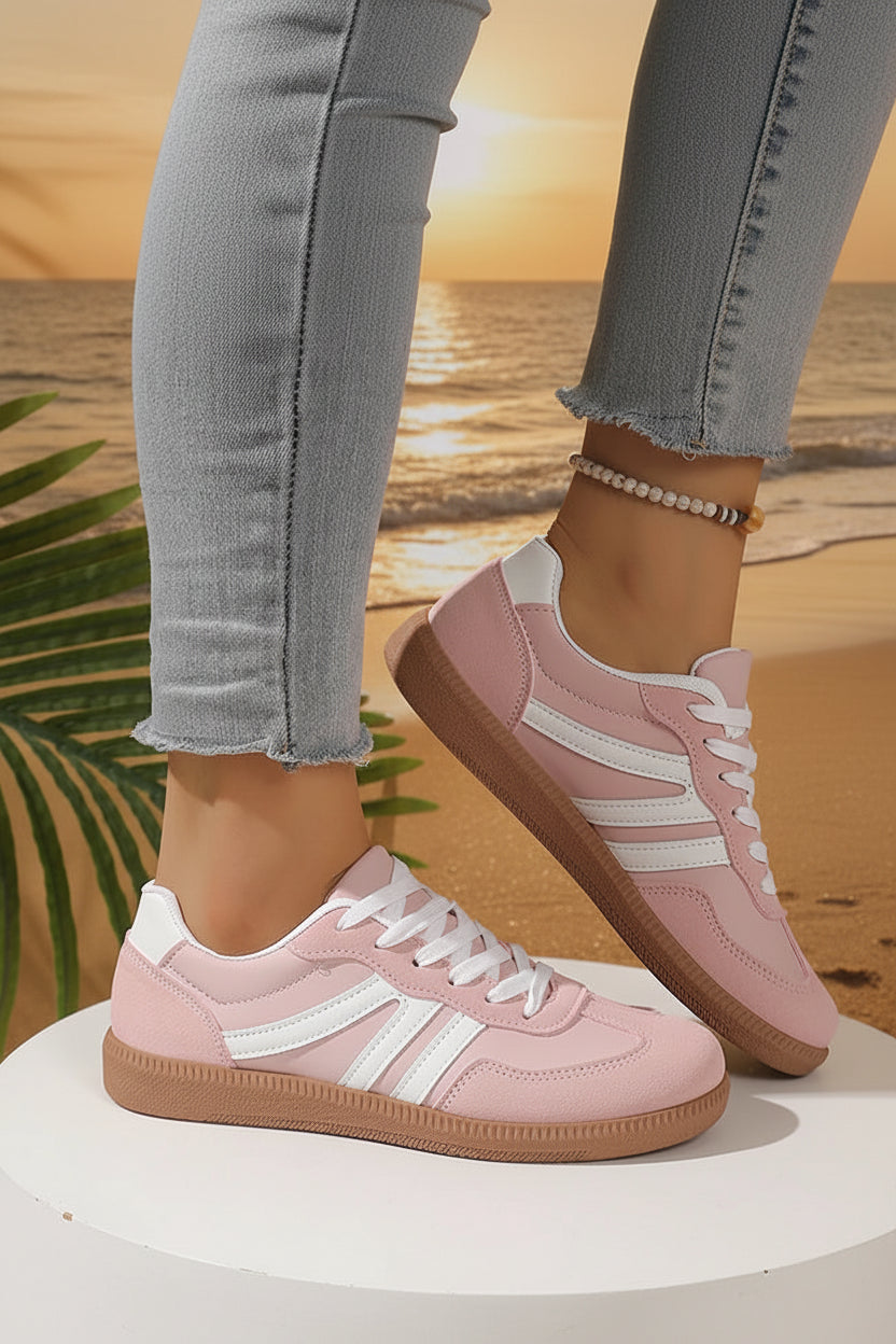 Lace-Up Platform Casual Sneakers