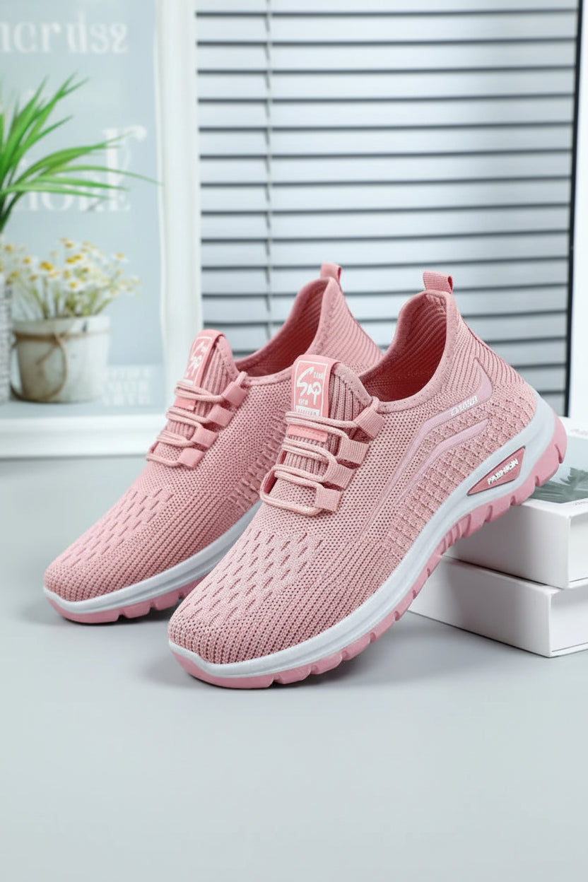 Breathable Mesh Lace-Up Casual Walking Sneakerss