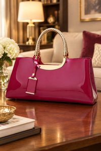 Glossy Finish Handbag