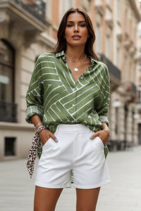 Breezy Patterned Top in Yellow