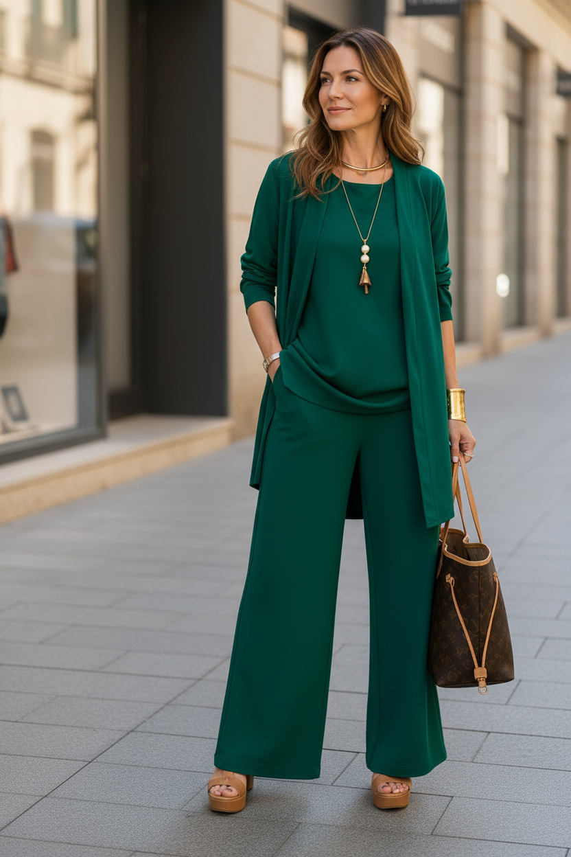 Casual Wide Leg Co-Ord Set for Modern Comfort