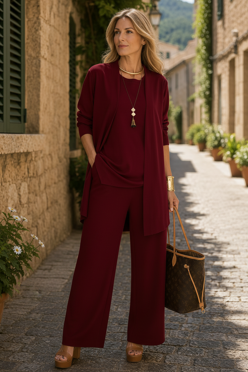 Casual Wide Leg Co-Ord Set for Modern Comfort