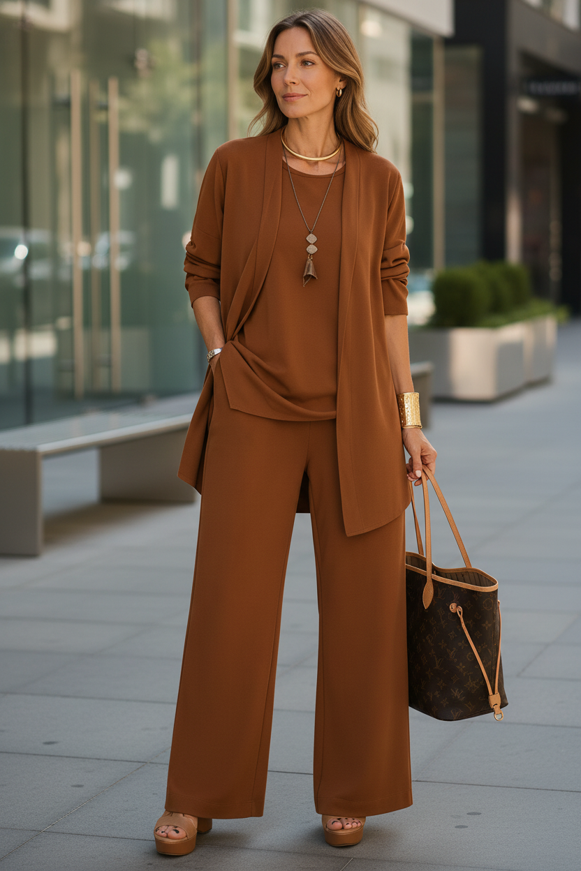 Casual Wide Leg Co-Ord Set for Modern Comfort