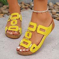 Orthopedic Roman Style Wedge Slide Sandals For Women