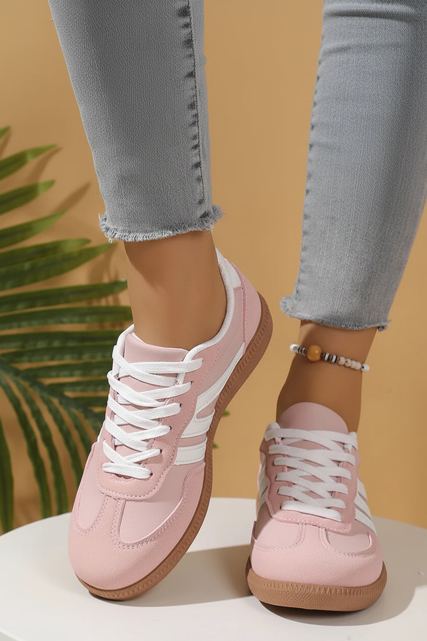 Lace-Up Platform Casual Sneakers