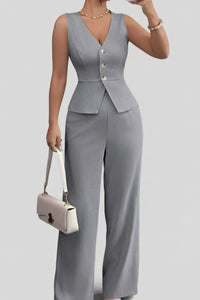 Chic Linen Two Piece Set