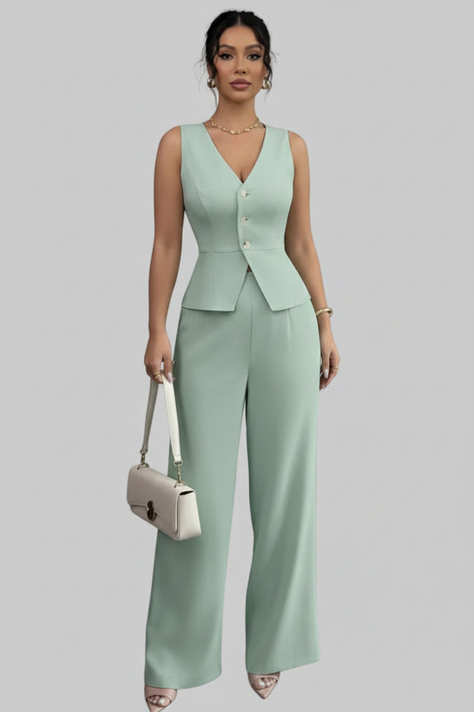 Chic Linen Two Piece Set