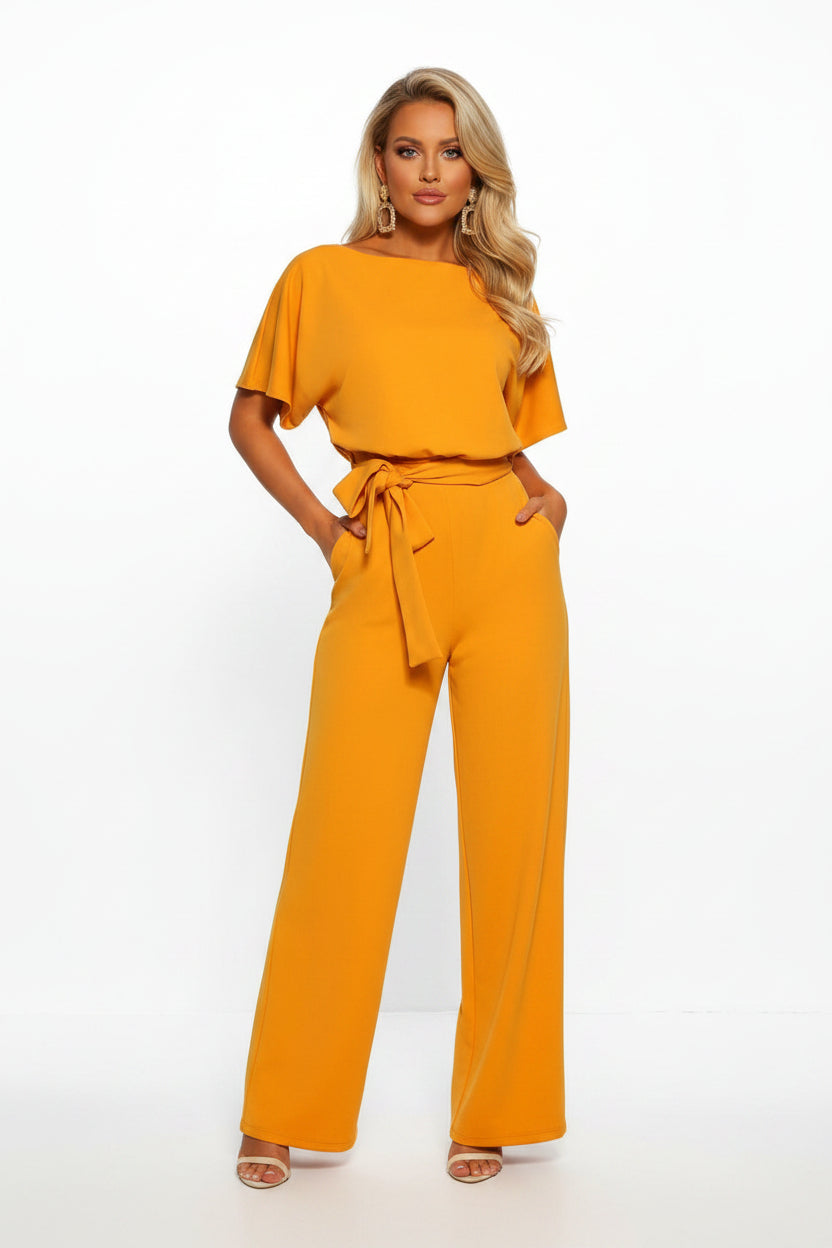 Chic Short Sleeve Jumpsuit
