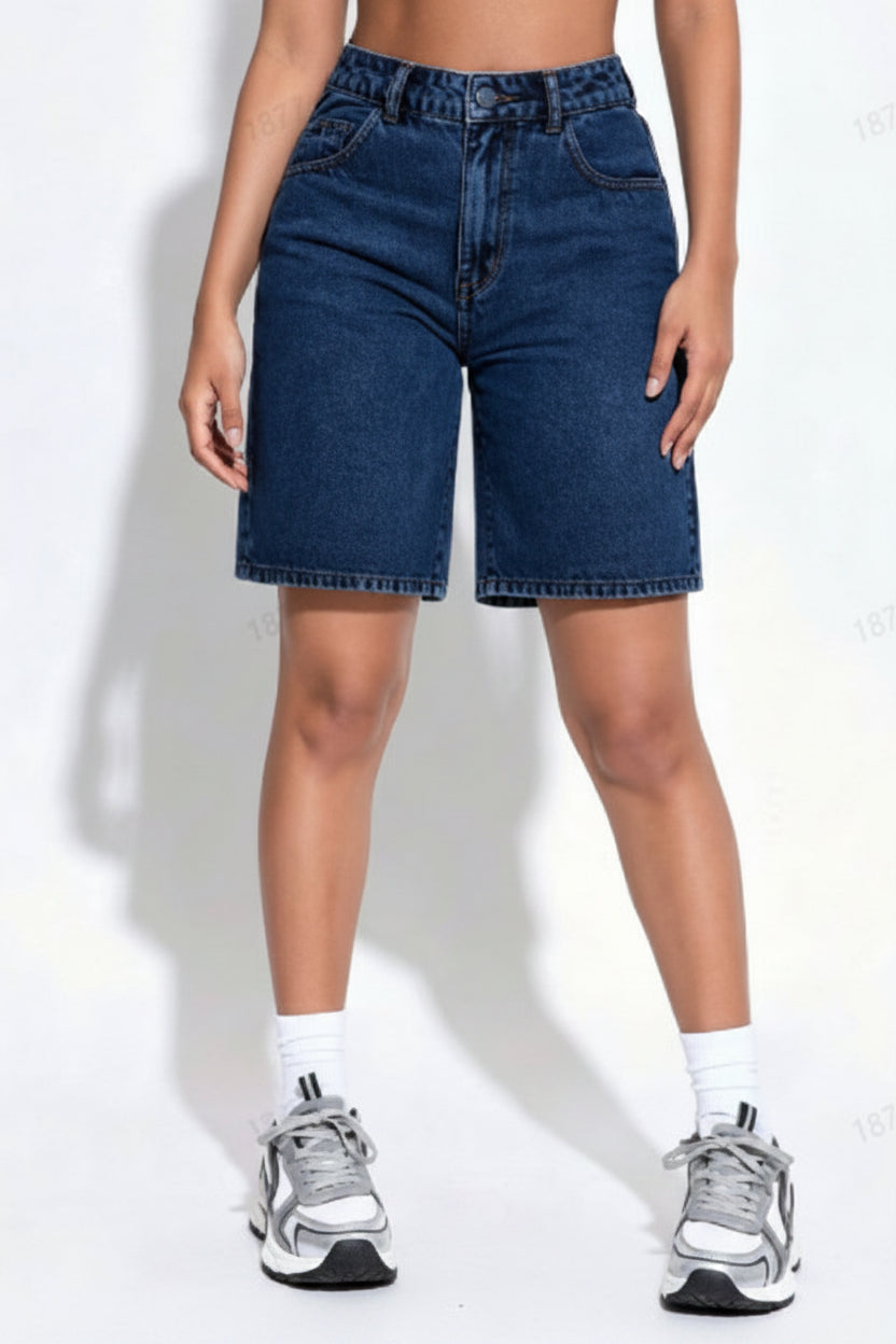 Vintage inspirierte Bermuda-Shorts mit funktionalen Taschen
