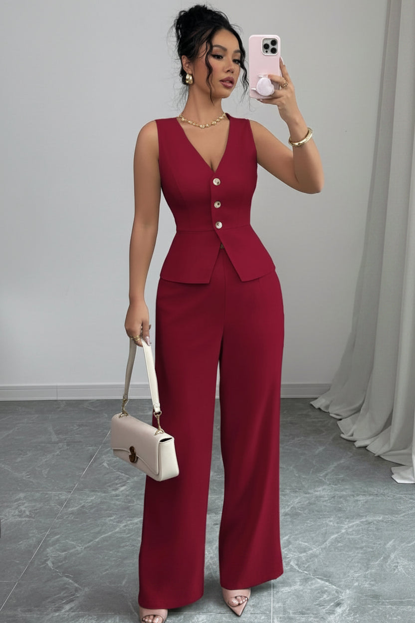 Chic Linen Two Piece Set