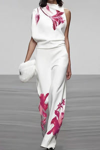 Floral Sleeveless Two-Piece Set