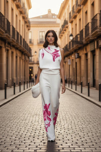 Floral Sleeveless Two-Piece Set
